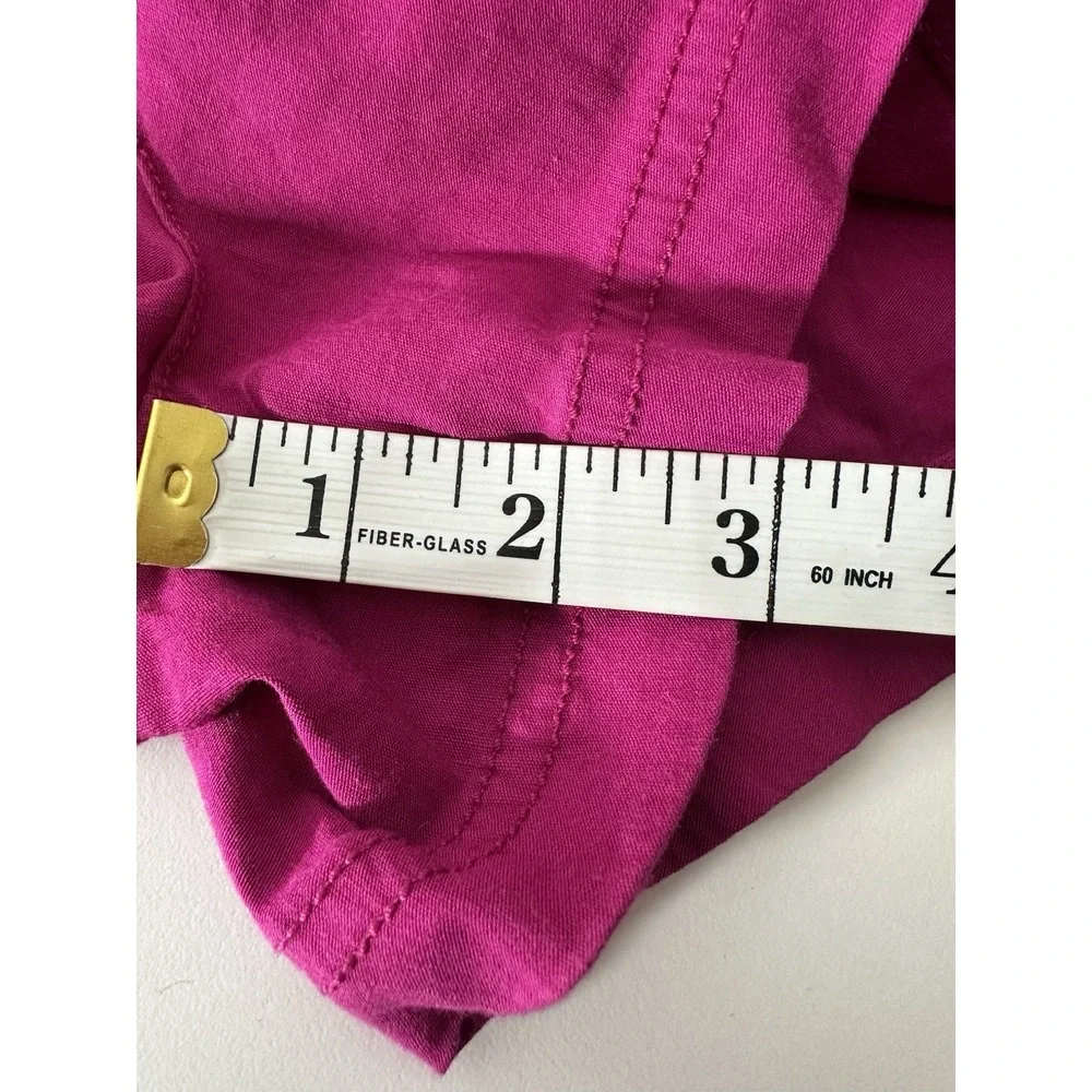 Anthropologie Maeve Colette‎ Sailor Shorts Women's Size 12 Hot Pink Stretch - Picture 8 of 9